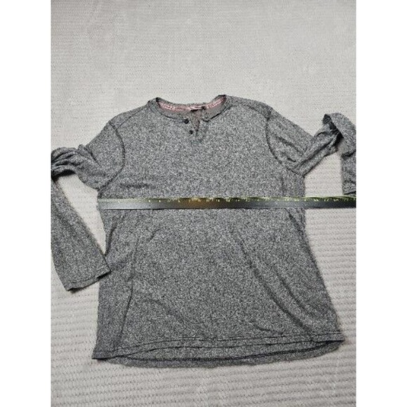 Buffalo David Bitton Shirt Mens Large Gray Long Sleeve Henley Tee - Picture 3 of 6